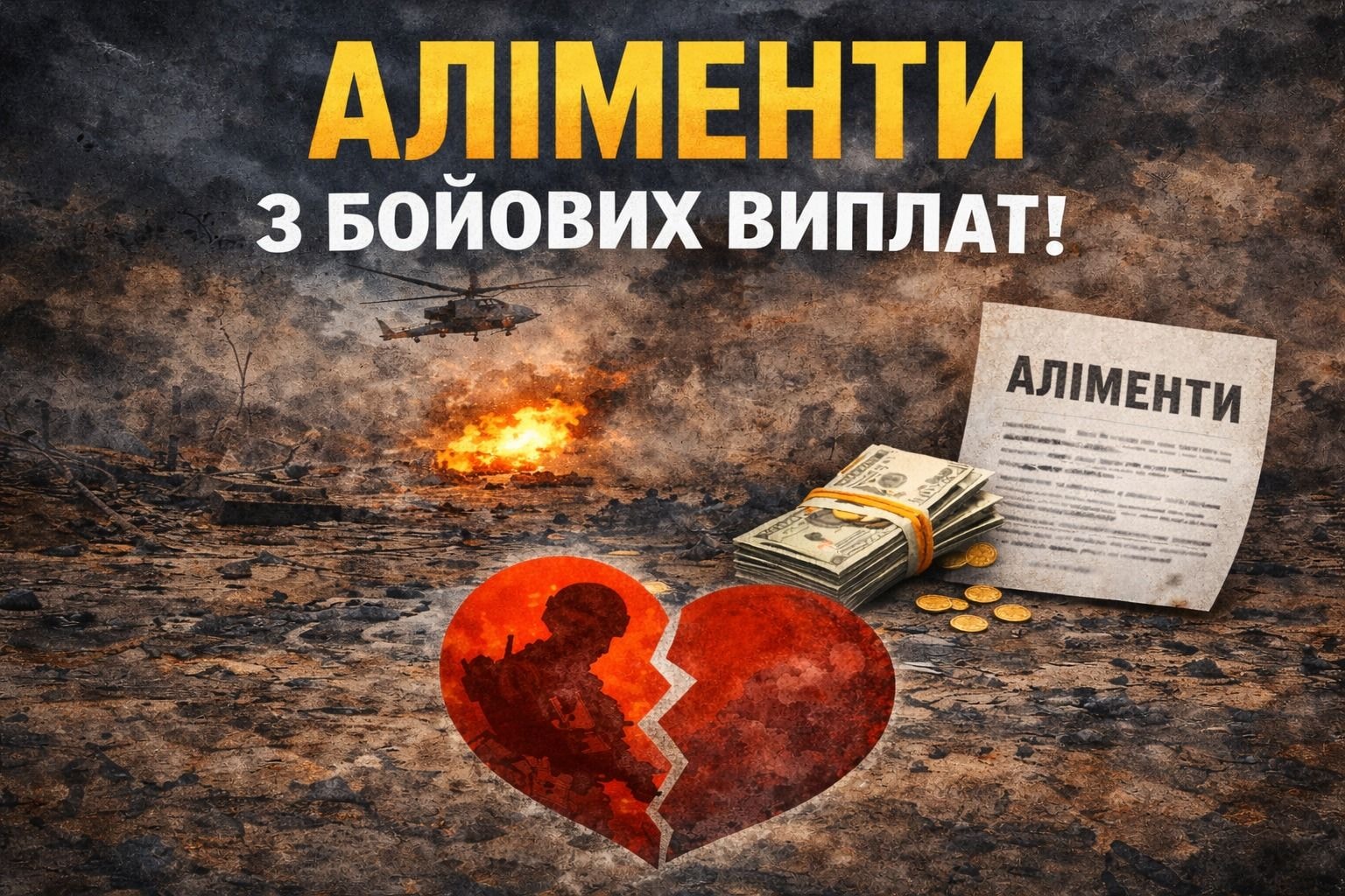 Стягнення аліментів з бойових виплат